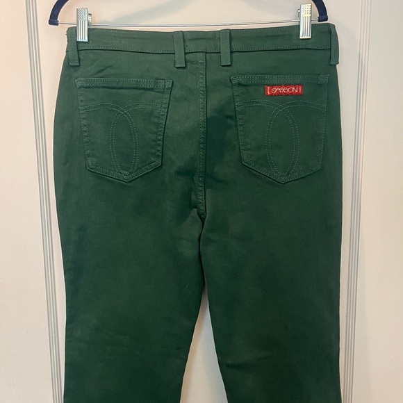 Johnny Was The Sancere Straight Leg Jean Dark Sea Green Size 30 NWT - Picture 7 of 9